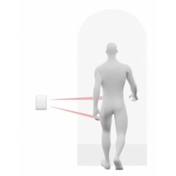 Double detecteur "rideau" exterieur